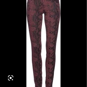 Gently worn denim jeans and jacket crop styled stretch material. Matching set